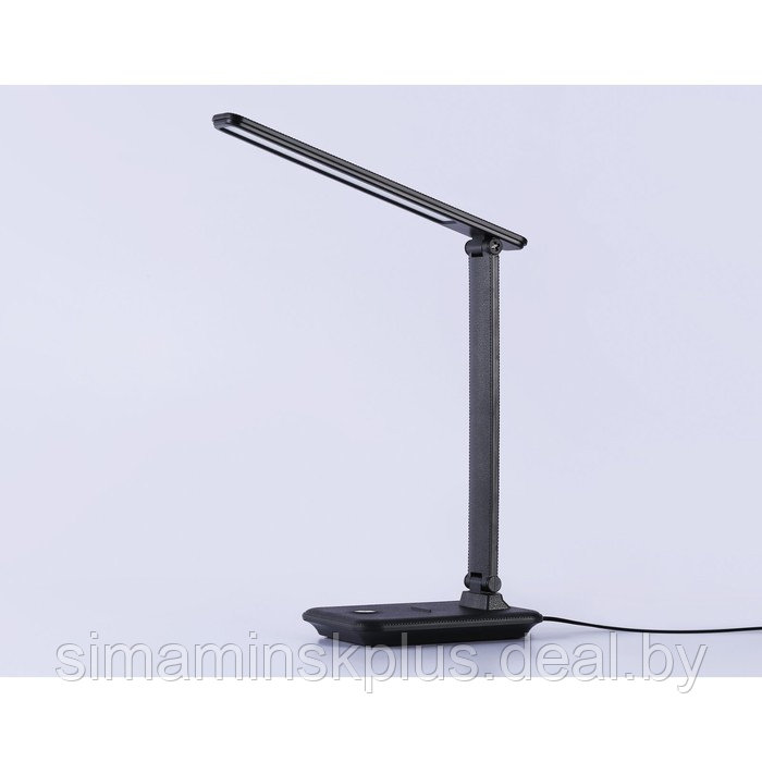 Светодиодная настольная лампа с диммером DE503, 9Вт, 170х130х320 мм, цвет чёрный - фото 2 - id-p216929632