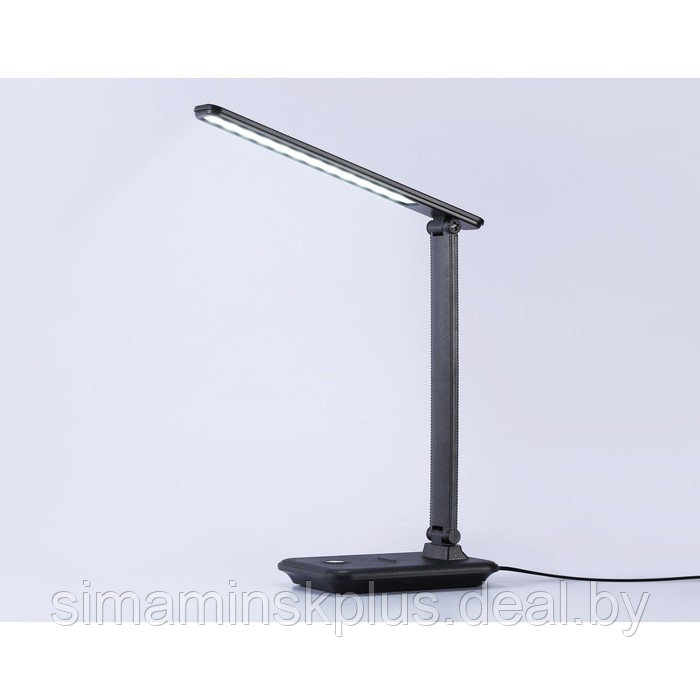 Светодиодная настольная лампа с диммером DE503, 9Вт, 170х130х320 мм, цвет чёрный - фото 3 - id-p216929632