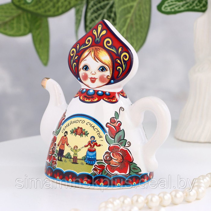 Колокольчик Кукла на чайнике, 10 см, микс - фото 7 - id-p195961233