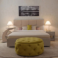 Кровать «Пантеон» без ПМ, 160×190 см, встроенное основание, велюр, цвет california 102