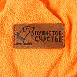 Лежанка для животных на стяжке с ушками, цвет оранжевый 30-50 см, фото 4