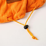 Лежанка для животных на стяжке с ушками, цвет оранжевый 30-50 см, фото 5