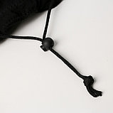 Лежанка для животных на стяжке с ушками, цвет чёрный 30-30-50 см, фото 5