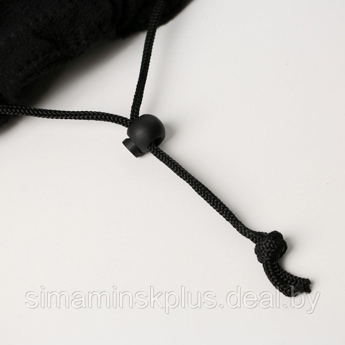 Лежанка для животных на стяжке с ушками, цвет чёрный 30-30-50 см - фото 5 - id-p174635075