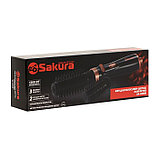 Фен-щетка Sakura SA-4205B, 1200 Вт, 3 режима работы, 2 насадки, защита от перегрева, чёрная, фото 3