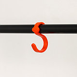 Стойка для одежды «Радуга», 82,5×42×150 см, цвет чёрный, фото 4