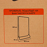Стойка для одежды «Радуга», 82,5×42×150 см, цвет чёрный, фото 8