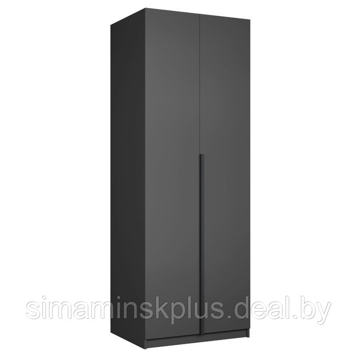 Шкаф 2-х дверный «Локер», 800×530×2200 мм, со штангой, цвет серый диамант - фото 1 - id-p216929031