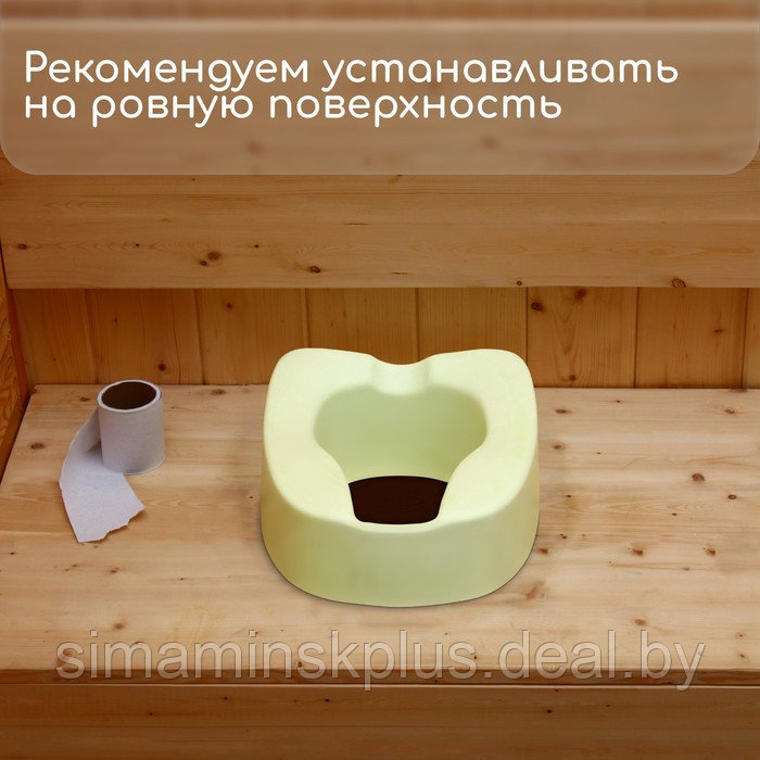 Сиденье для уличного туалета, для пожилых и маломобильных людей, 42 × 38 см, пенополиуретан, зелёное - фото 4 - id-p214391997