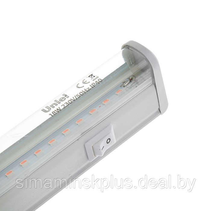 Фитосветильник светодиодный Uniel, 18 Вт, 560 мм, IP40, 230 В, спектр для рассады, с выкл. - фото 4 - id-p176809944