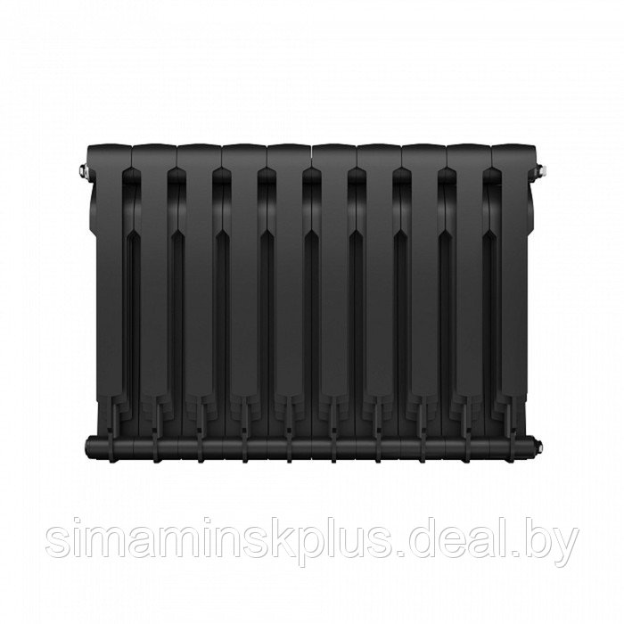 Радиатор биметаллический Royal Thermo BiLiner new/Noir Sable, 500 x 80 мм, 10 секций, черный - фото 3 - id-p178165596