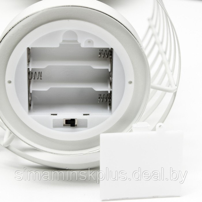 Ночник лофт 16453/1WT LED от батареек 3хАА белый 15,5х15,5х20 см - фото 7 - id-p202413298