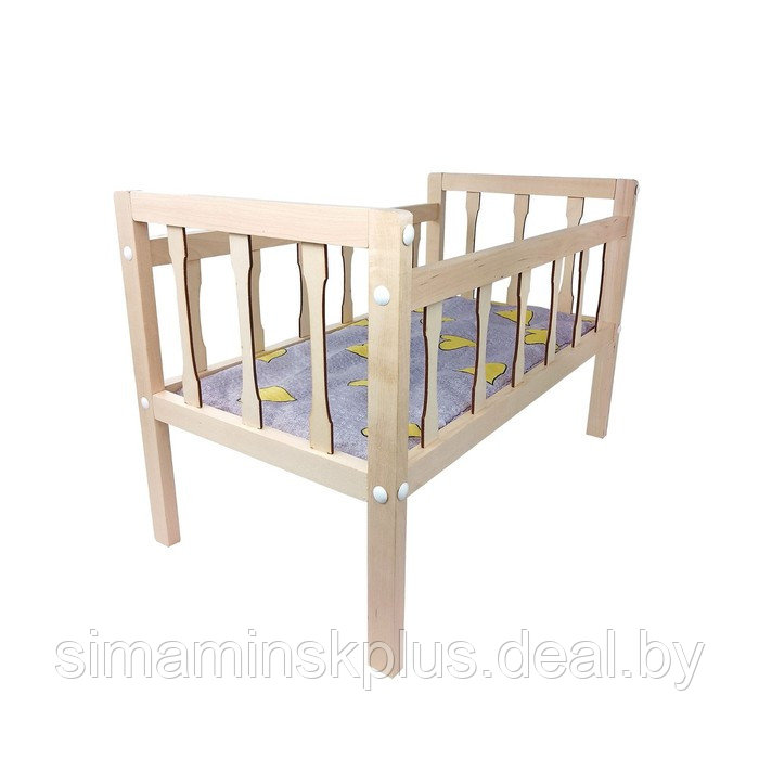 Кроватка с матрасом для куклы. длина 53 см. арт.9887 - фото 2 - id-p216930712