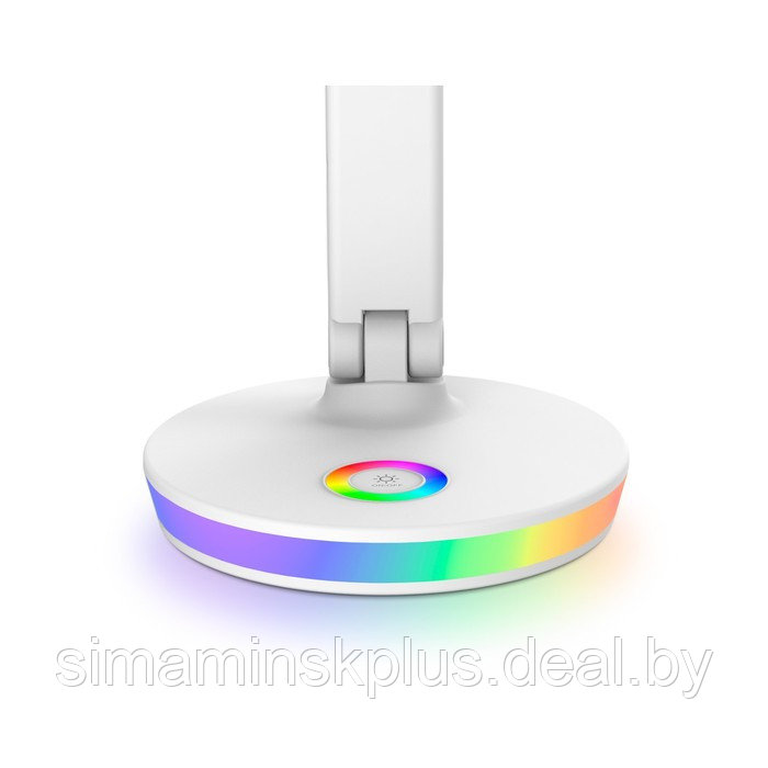 Светодиодная настольная лампа с RGB подсветкой, USB-проводом и регулировкой цвета DE534, 12Вт, 330х165х400 мм, - фото 5 - id-p216929655