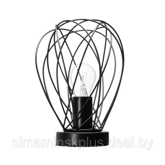 Настольная лампа "Бигли" Е27 40Вт черный 18х18х20см - фото 7 - id-p216929565