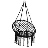 Гамак-кресло подвесное плетёное 60 х 80 см, цвет чёрный, фото 6