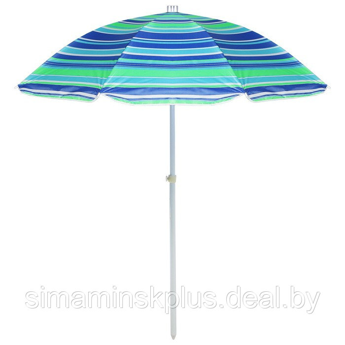 Зонт пляжный «Модерн» с механизмом наклона, серебряным покрытием, d=150 cм, h=170 см, цвет МИКС - фото 4 - id-p177003152