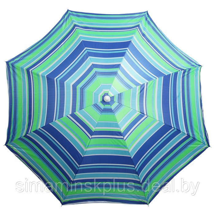 Зонт пляжный «Модерн» с механизмом наклона, серебряным покрытием, d=150 cм, h=170 см, цвет МИКС - фото 5 - id-p177003152
