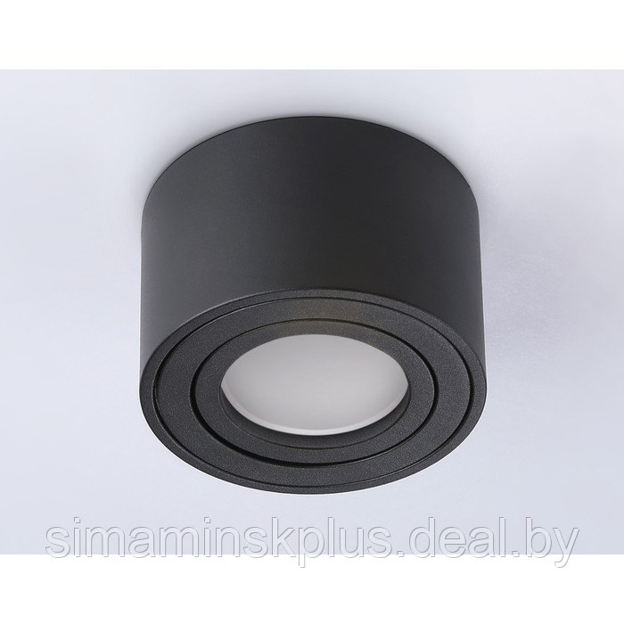Накладной поворотный светильник с врезным отверстием MR16 TN223, GU5.3, 80х80х50 мм, цвет чёрный песок - фото 2 - id-p216929722