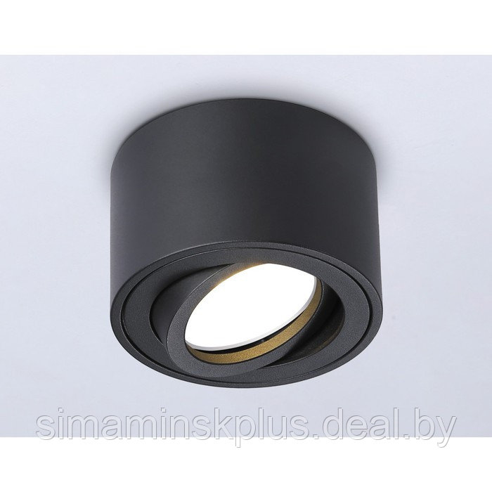 Накладной поворотный светильник с врезным отверстием MR16 TN223, GU5.3, 80х80х50 мм, цвет чёрный песок - фото 4 - id-p216929722