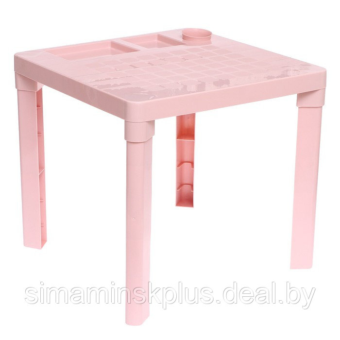 Детский стол с подстаканником, цвет розовый - фото 1 - id-p177039349