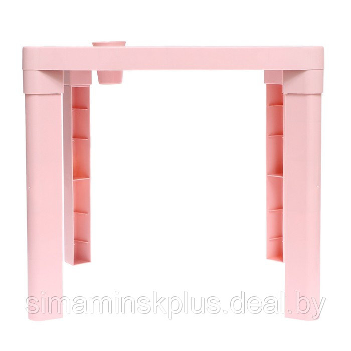 Детский стол с подстаканником, цвет розовый - фото 2 - id-p177039349