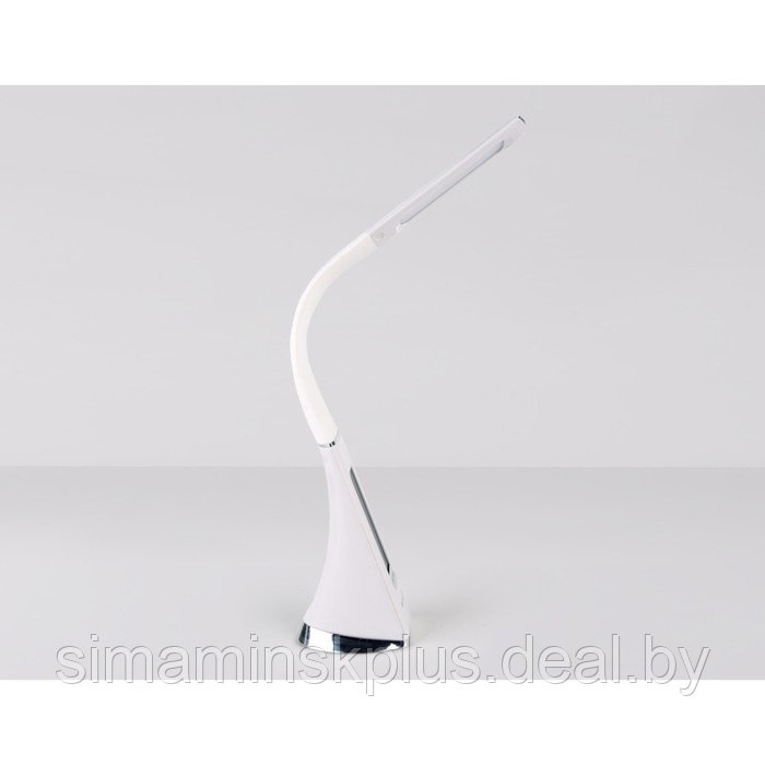 Светодиодная настольная лампа с дисплеем DE508, 6Вт, 90х65х505 мм, цвет белый - фото 2 - id-p216929668