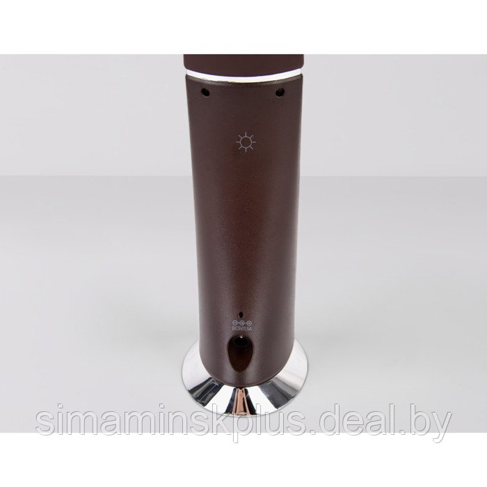 Светодиодная настольная лампа с дисплеем DE510, 6Вт, 90х65х505 мм, цвет коричневый - фото 4 - id-p216929670