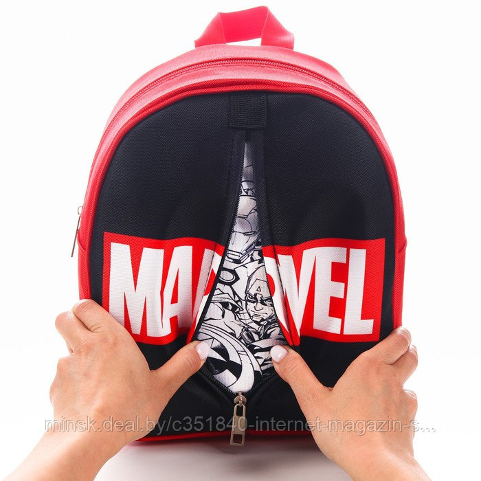 Рюкзак детский "MARVEL" на молнии, 23х27 см, Мстители - фото 3 - id-p180242058