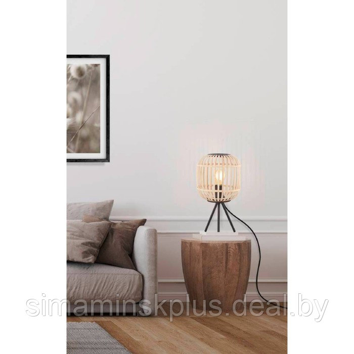 Настольная лампа BORDESLEY, 1x28Вт E27, цвет чёрный - фото 2 - id-p192215512