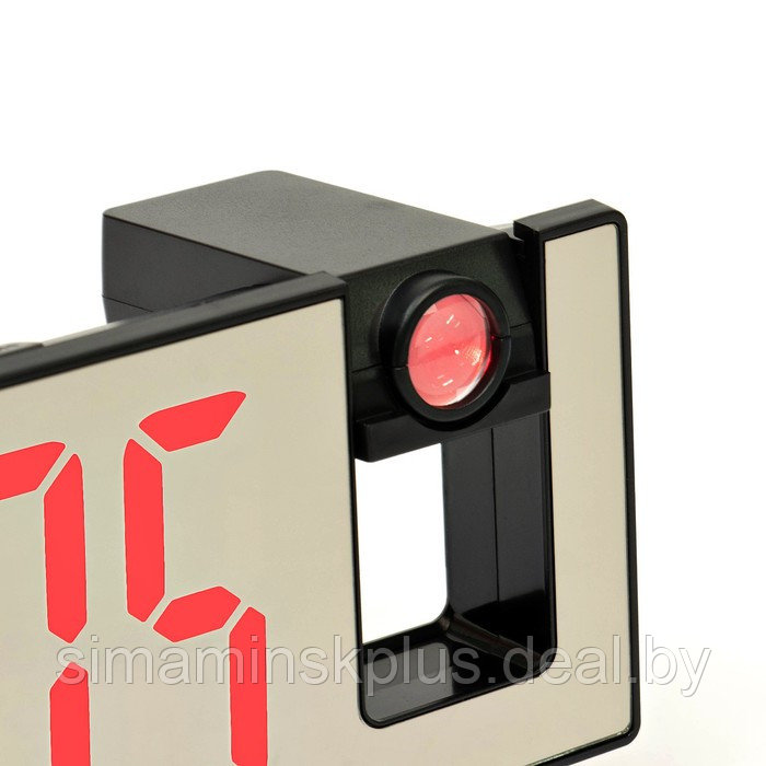 Часы настольные электронные с проекцией: будильник, термометр, календарь, USB, 18.5 x 7.5 см - фото 5 - id-p199620577