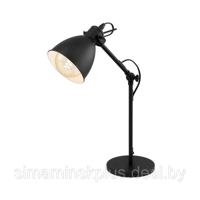 Настольная лампа Priddy 1x40Вт E27 чёрный 42,5см - фото 1 - id-p211526574