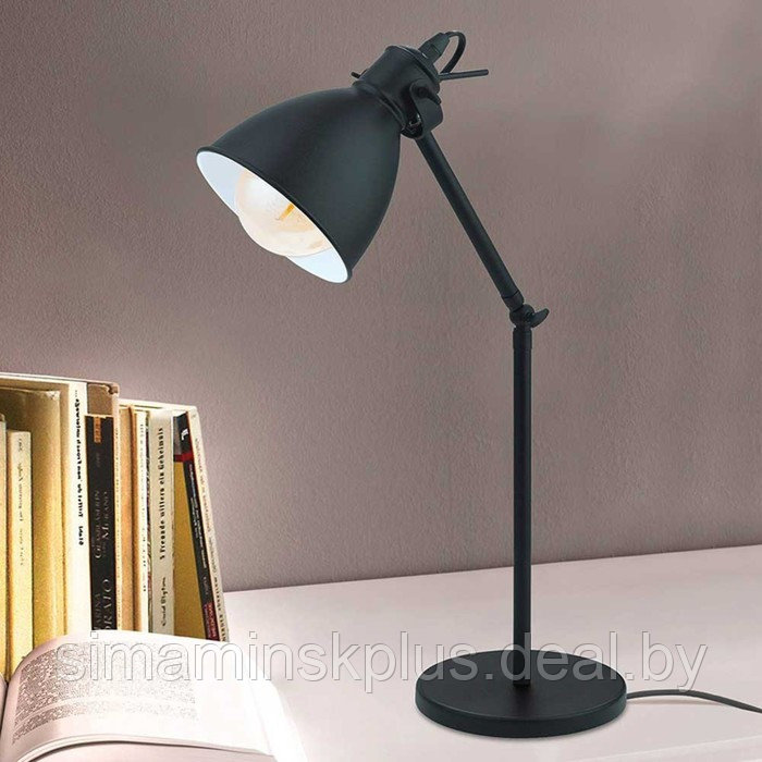 Настольная лампа Priddy 1x40Вт E27 чёрный 42,5см - фото 2 - id-p211526574