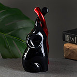 Фигура "Пара слонов" черный/бордовый, 7х12х16см, фото 2