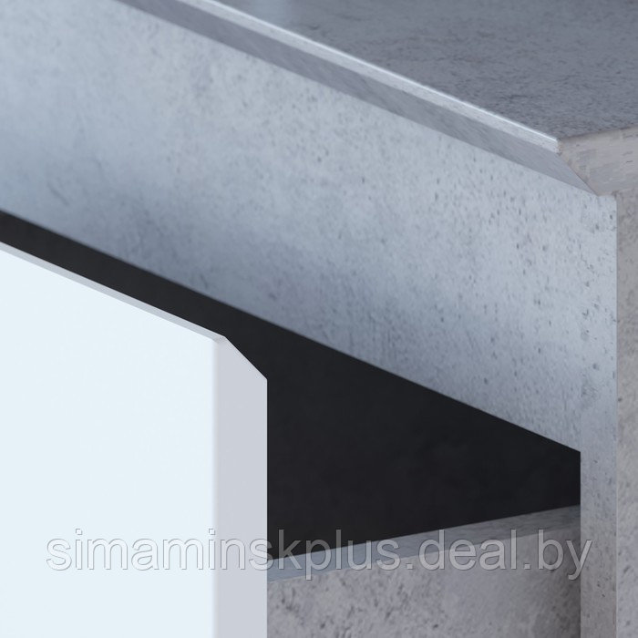 Стол письменный «СПм-19», 1200 × 600 × 744 мм, цвет бетон / белый - фото 3 - id-p216928524