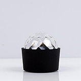 Световой прибор «Мини диско-шар» 8 см, реакция на звук, свечение RGB, 5 В, фото 6