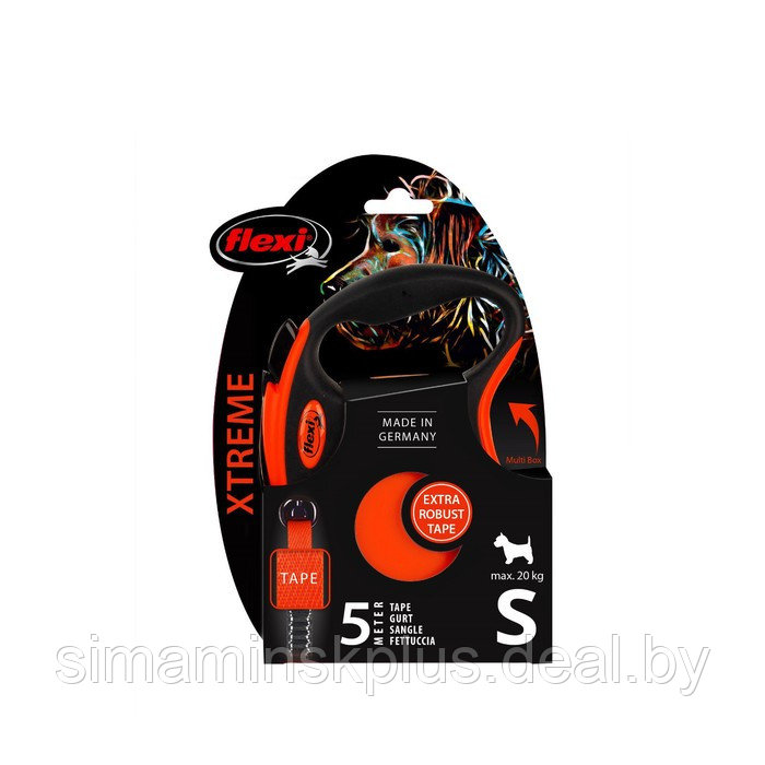 Рулетка Flexi Xtreme tape S (до 15 кг) лента, 5 м черный/оранжевый - фото 2 - id-p216927358