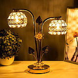 Настольная лампа "Брид" 2xG4 35Вт золото 30х12х31 см, фото 4