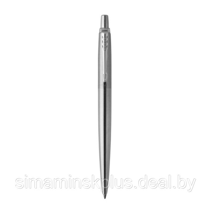 Ручка гелевая Parker Jotter Core K694 Stainless Steel CT, корпус из нержавеющей стали, 0.7 мм, чёрные чернила - фото 3 - id-p216930149