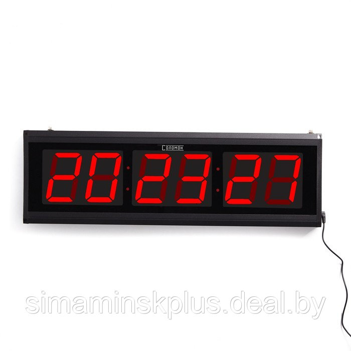 Часы электронные настенные, 20 х 3 х 60 см, USB - фото 7 - id-p204299376