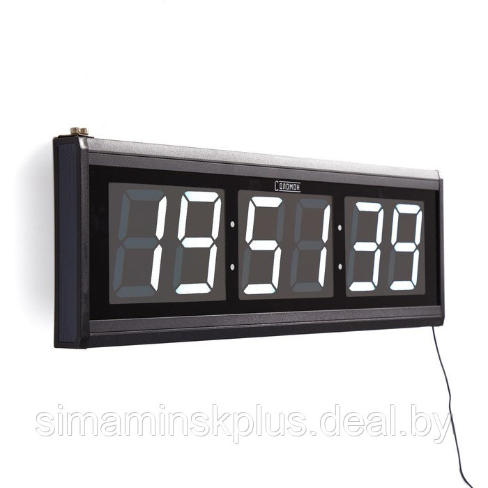 Часы электронные настенные, с будильником, 20 х 3 х 60 см - фото 2 - id-p199620600