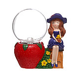 Плазменный шар "Девочка с клубничкой" 14х9х16 см, фото 8