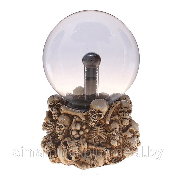 Плазменный шар "Черепа", 20 см - фото 2 - id-p216929677