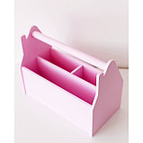 Карандашница «Домик», розовая, фото 2