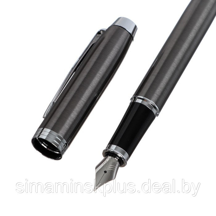 Ручка перьевая Parker IM Core F321 Dark Espresso CT F, корпус из нержавеющей стали, синие чернила, В - фото 7 - id-p216930155
