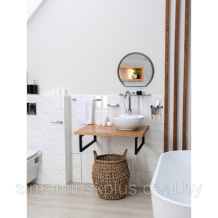 Набор для ванной комнаты Verona, цвет металлик - фото 7 - id-p199623713