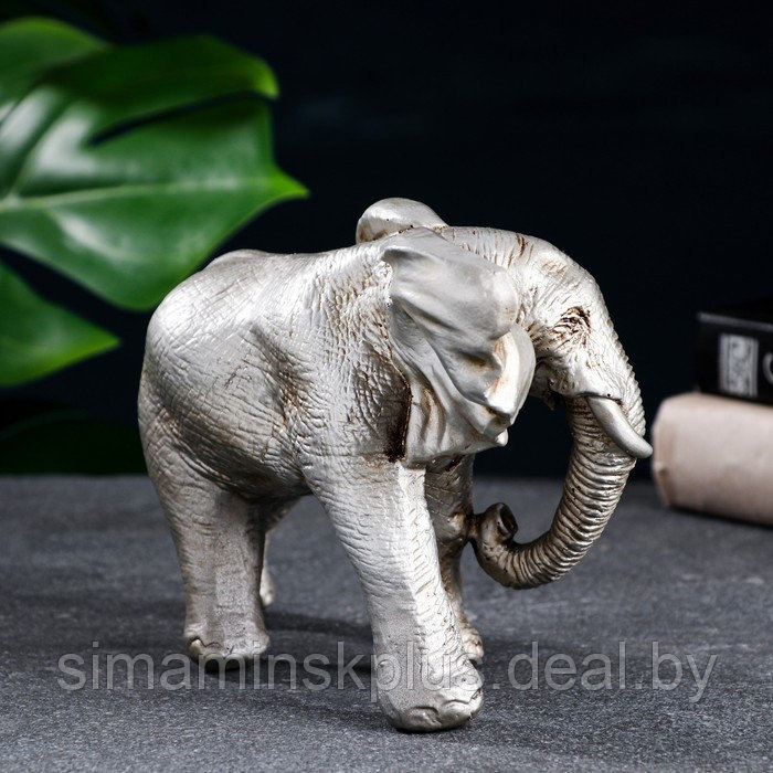 Фигура "Слон" серебро 18х9х13см - фото 4 - id-p174623162
