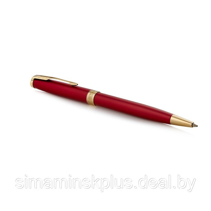 Ручка шариковая Parker Sonnet Core K539 Lacquer Intense Red GT М 1.0 мм, корпус из нержавеющей стали, чёрные - фото 3 - id-p216930157
