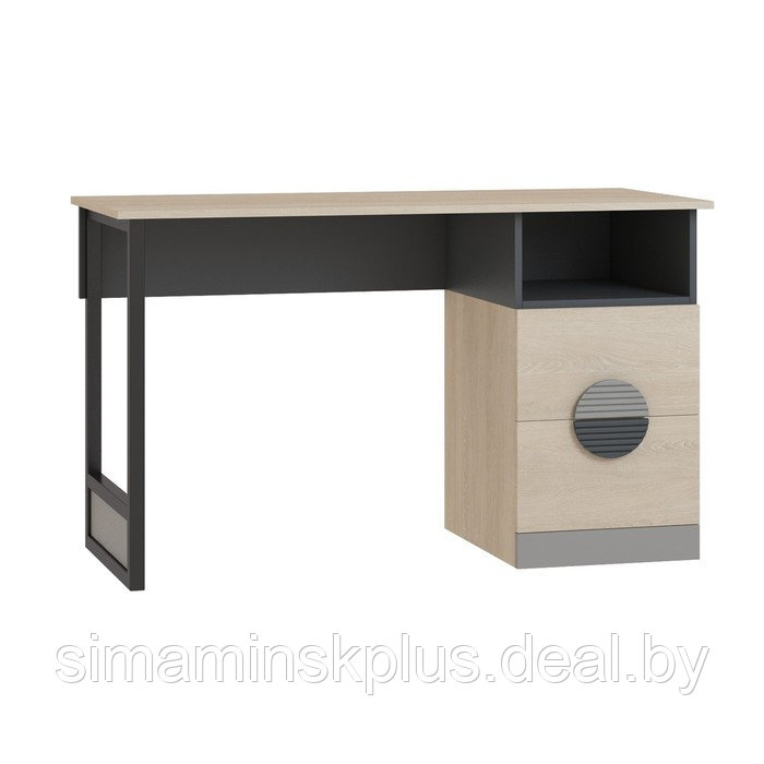 Стол письменный «Тиволи», 1250 × 550 × 746 мм, дуб сонома / глиняный серый / графит серый - фото 1 - id-p180388299