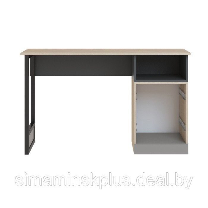 Стол письменный «Тиволи», 1250 × 550 × 746 мм, дуб сонома / глиняный серый / графит серый - фото 2 - id-p180388299